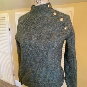 Sezane Trudy Khaki Green Sweater XS